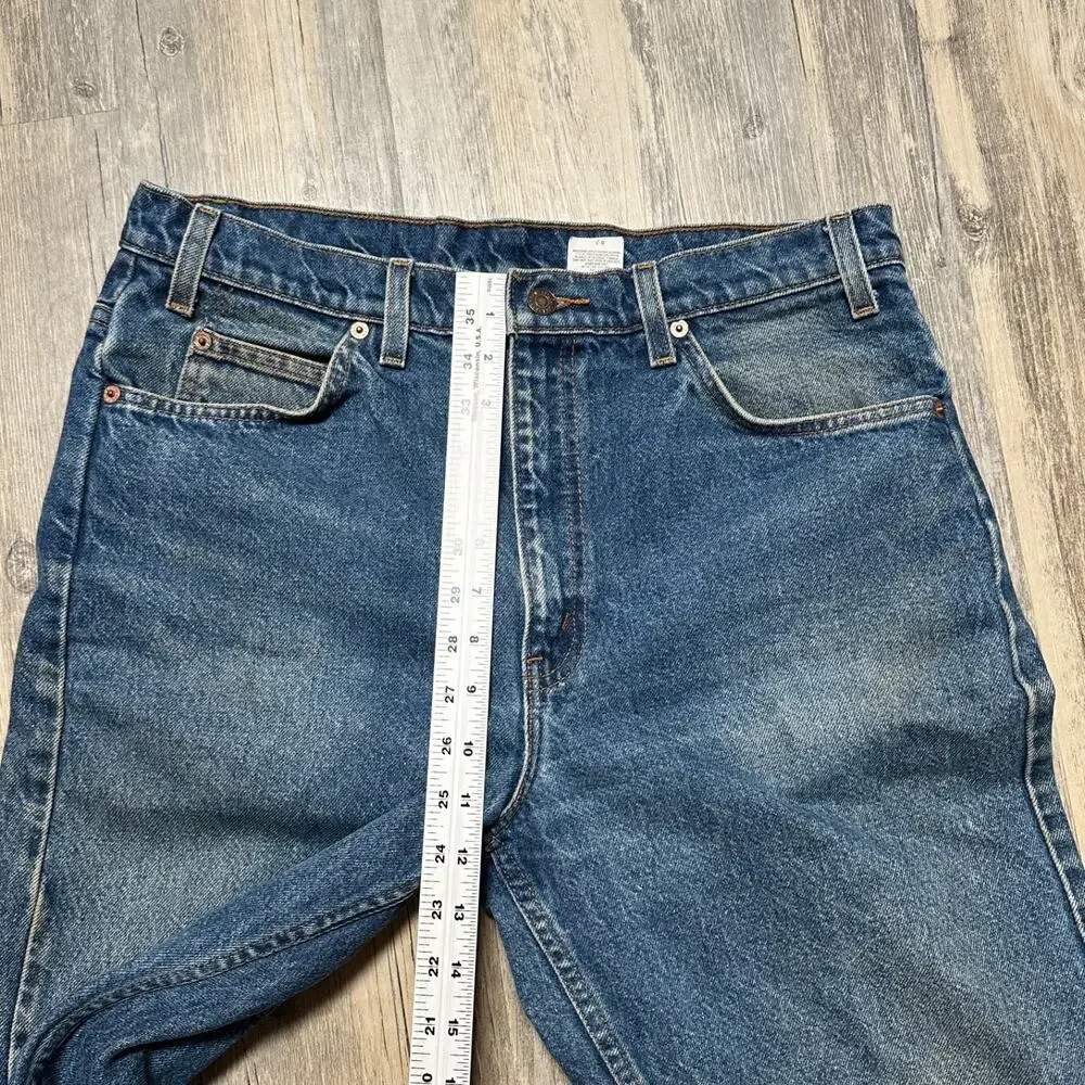 Vintage Levi’s 505 Jeans Mens 35x34 Blue Denim Orange Tab Regular Fit Straight